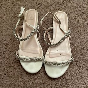 White dressy sandal